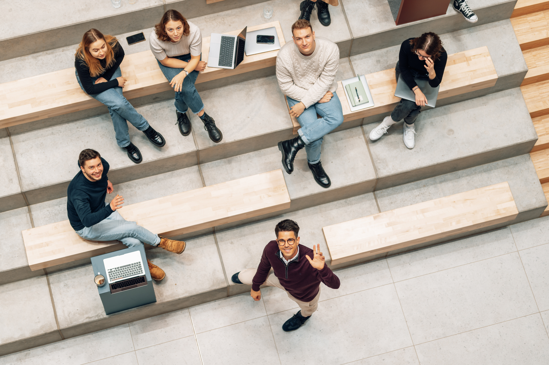 Epro 360 team gathered on stairs